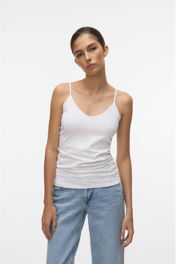 Vero Moda Mouwloos topje White Dames