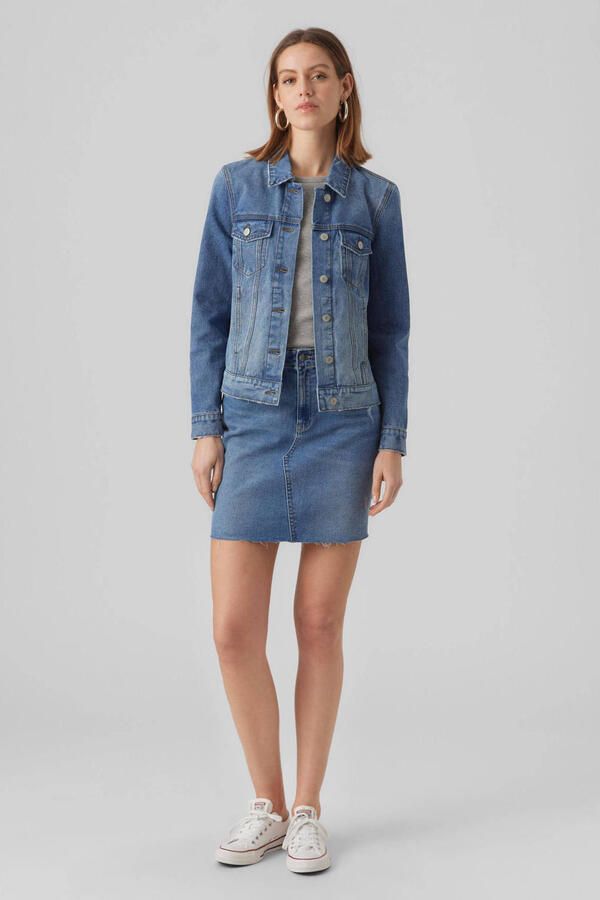 Vero Moda Regular fit jeansjack van katoenmix model 'ZORICA' - Foto 3