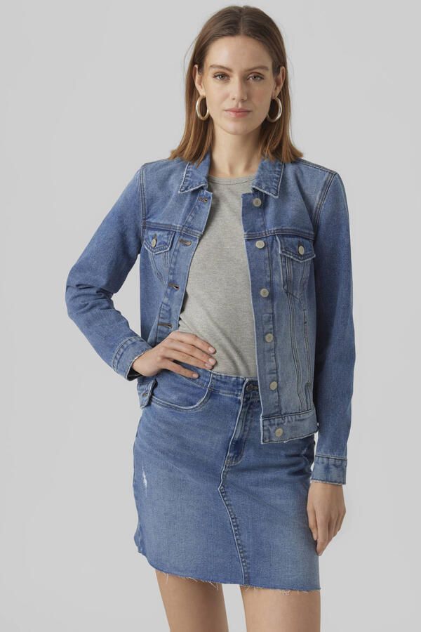 Vero Moda Regular fit jeansjack van katoenmix model 'ZORICA' - Foto 2