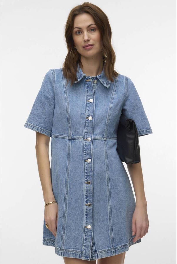 VERO MODA spijkerjurk light blue denim