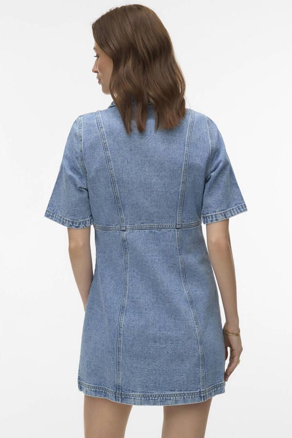VERO MODA spijkerjurk light blue denim - Foto 2