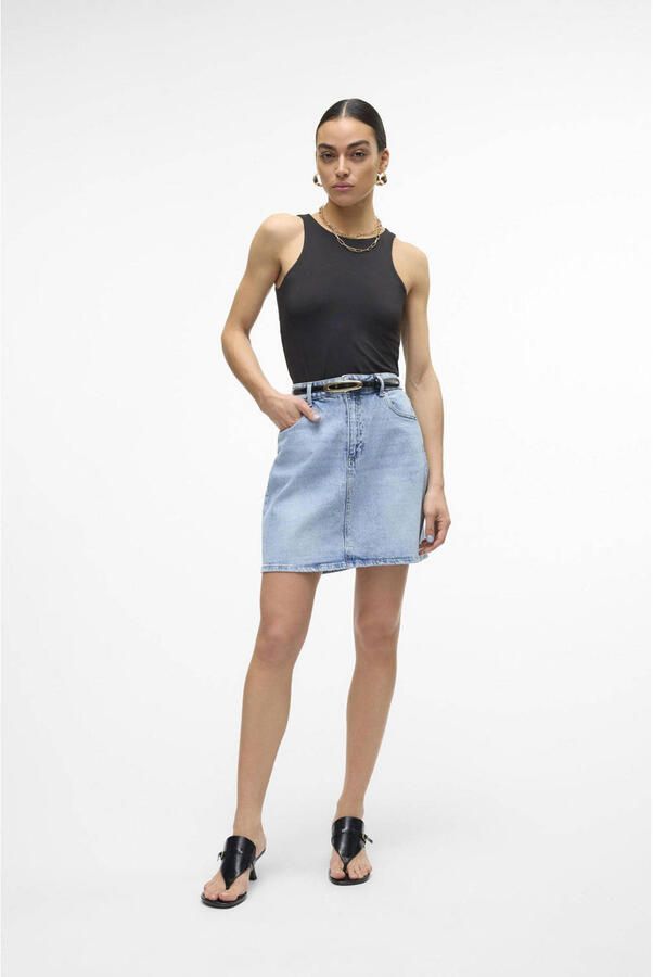 Vero Moda Regular fit jeansrok met 5-pocketmodel model 'TESSA' - Foto 4