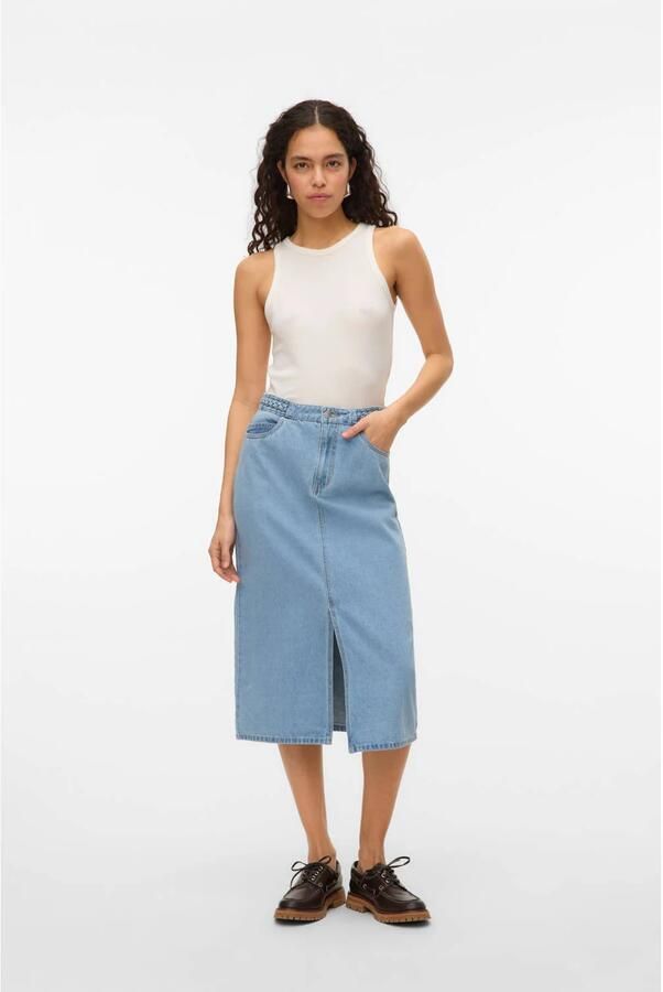 VERO MODA spijkerrok medium blue denim - Foto 2