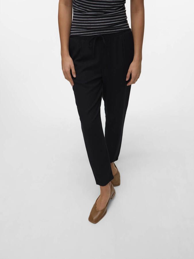 Vero Moda Comfortbroek VMJESMILO MW ANKLE PANTS WVN NOOS met elastische manchet en tunnelkoord - Foto 2