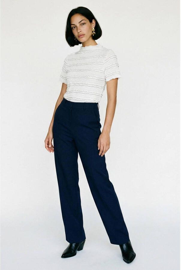 VERO MODA Straight high waist cropped broek