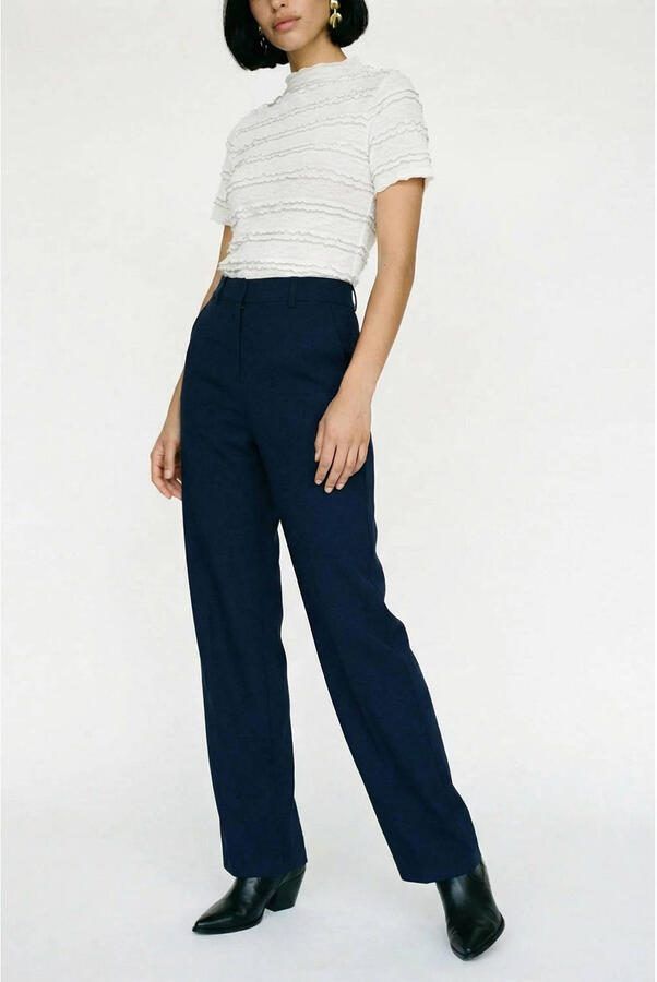 VERO MODA Straight high waist cropped broek - Foto 2