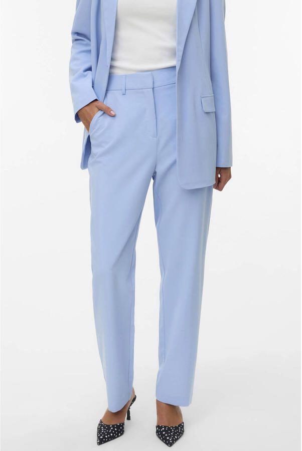 VERO MODA Straight high waist cropped broek