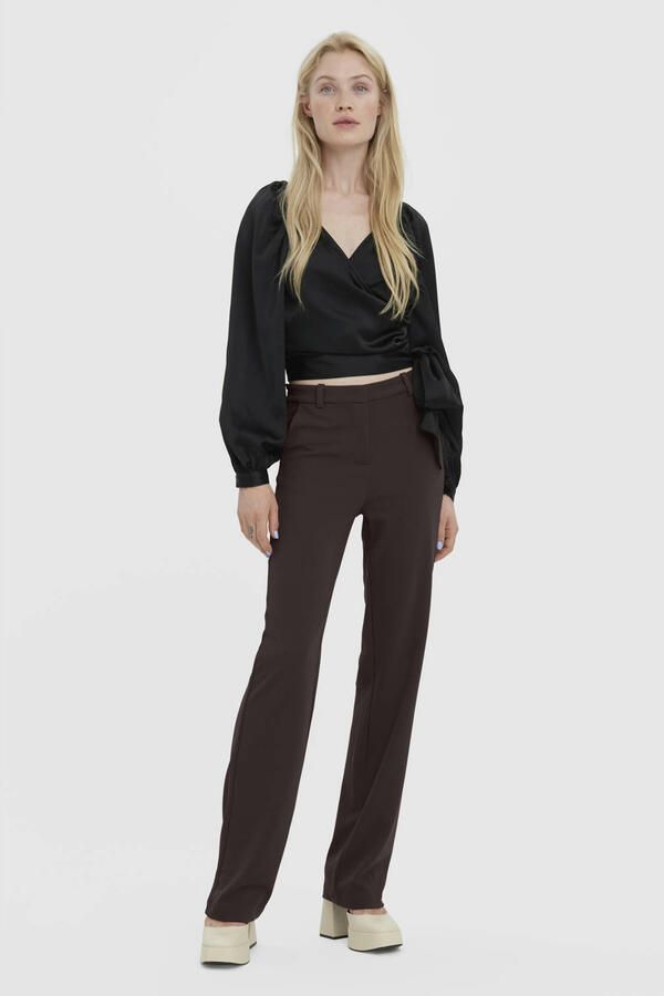 Vero Moda Pantalon VMZAMIRA MW SLIM STRAIGHT PANT NOOS