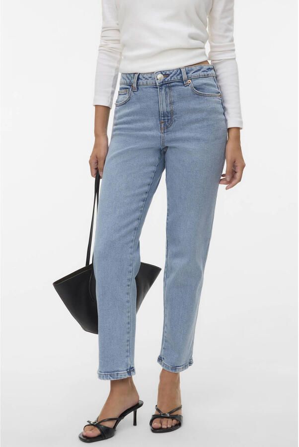 VERO MODA straight leg jeans light blue denim