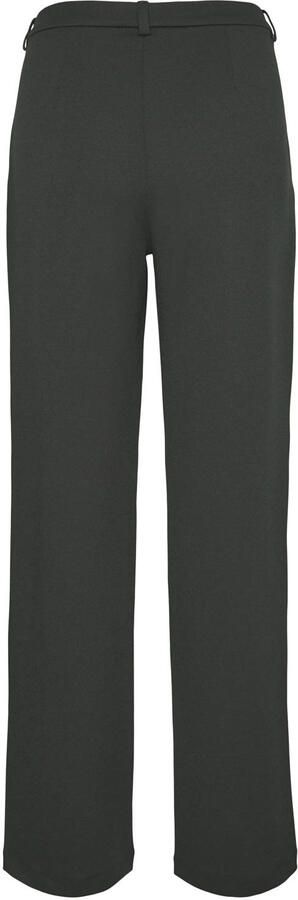VERO MODA straight leg pantalon donkergroen - Foto 3