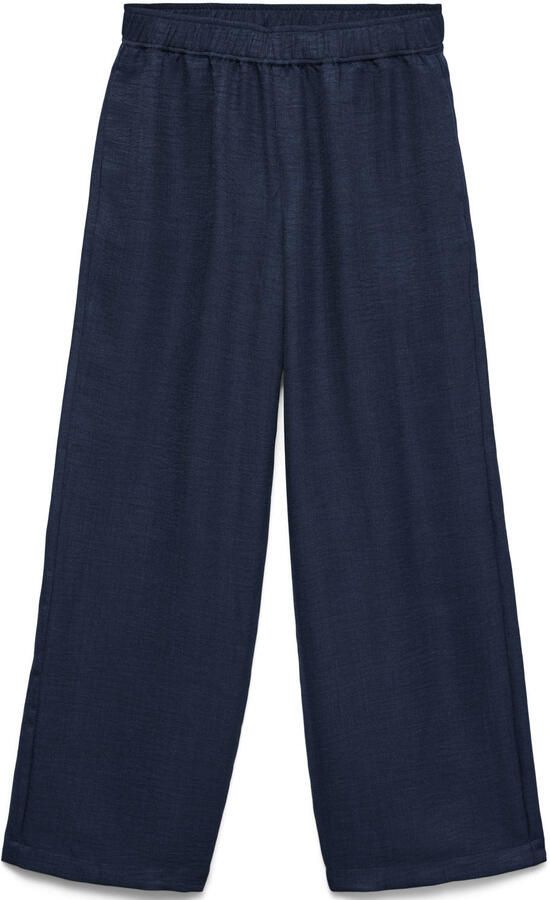 VERO MODA straight regular waist casual broek donkerblauw - Foto 3