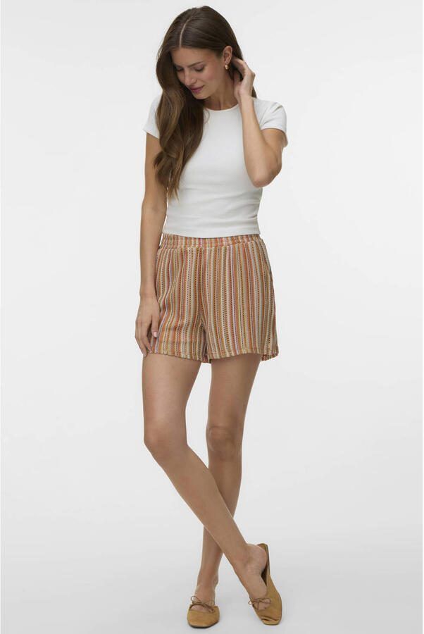 VERO MODA straight regular waist gestreepte casual short - Foto 3