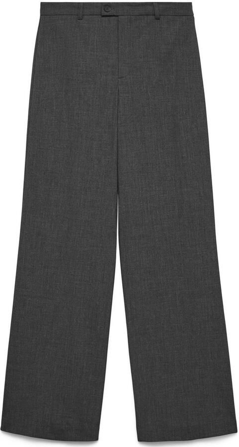 VERO MODA straight regular waist pantalon antraciet - Foto 2
