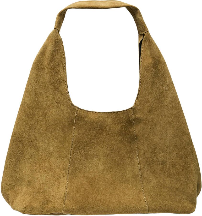 VERO MODA suede schoudertas VMELENA bruin
