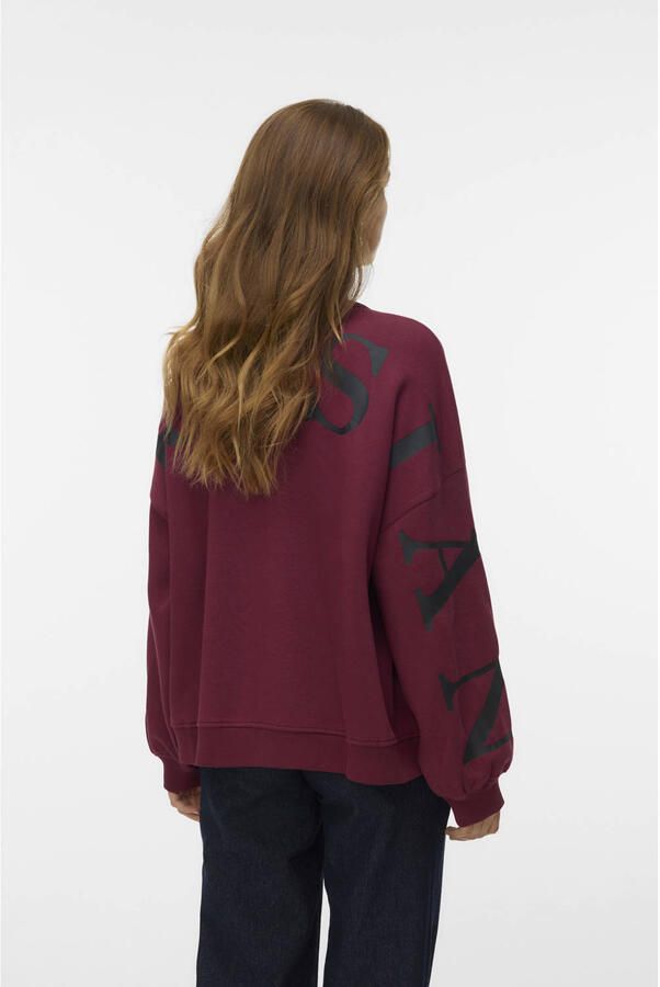 VERO MODA sweater donkerrood - Foto 4