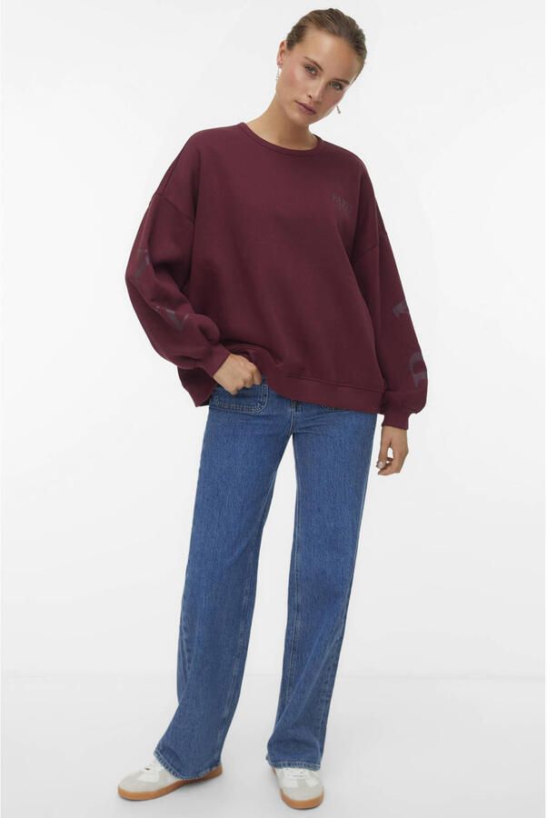 VERO MODA sweater donkerrood - Foto 3