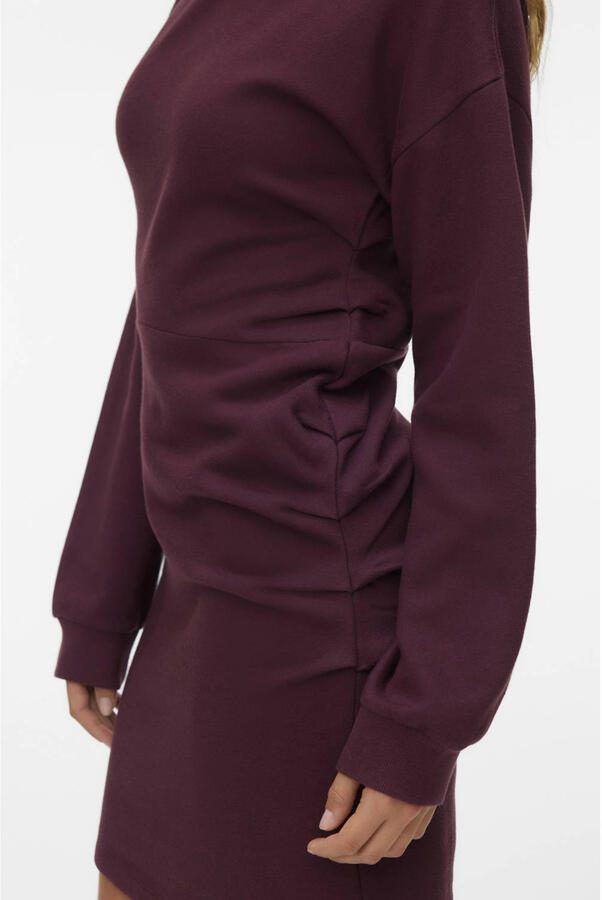 VERO MODA sweatjurk donkerrood - Foto 2