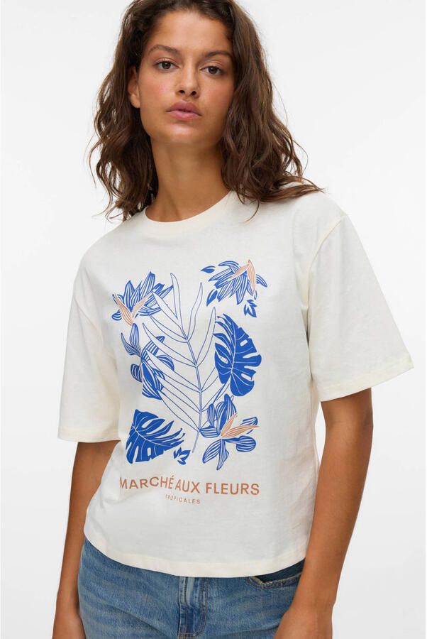 VERO MODA T-shirt antiek cremewit