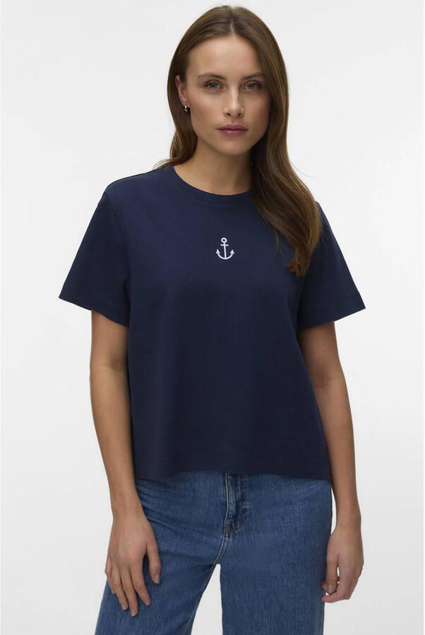 VERO MODA T-shirt donkerblauw