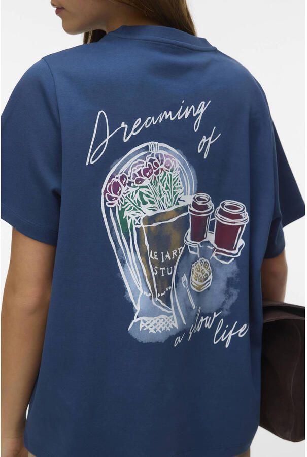 VERO MODA T-shirt donkerblauw - Foto 2