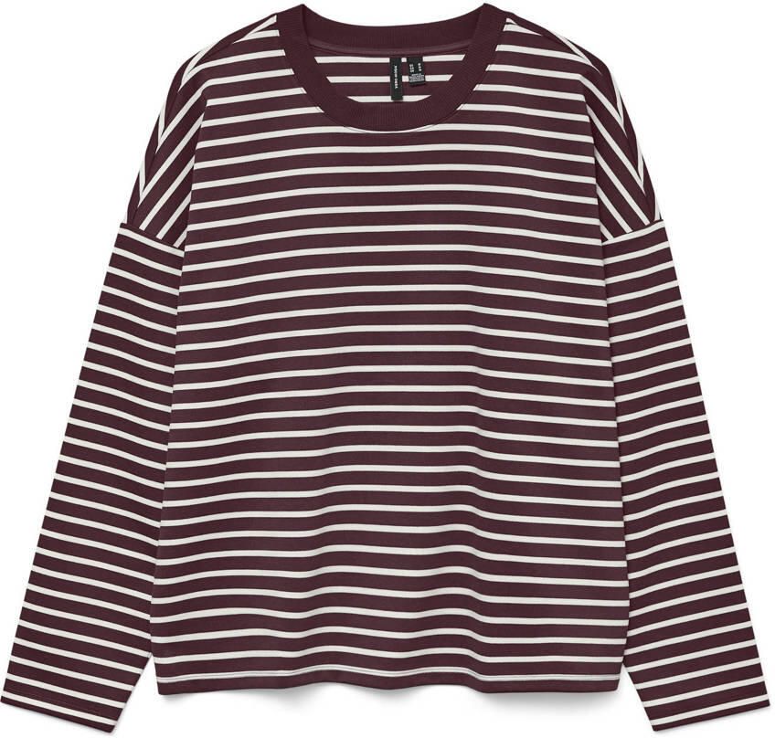 VERO MODA T-shirt donkerrood