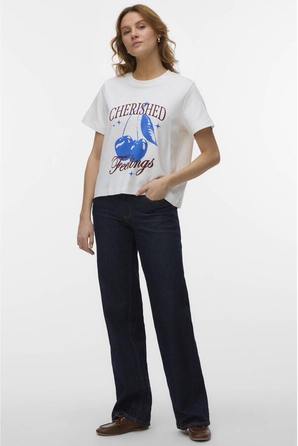 VERO MODA T-shirt ecru - Foto 3