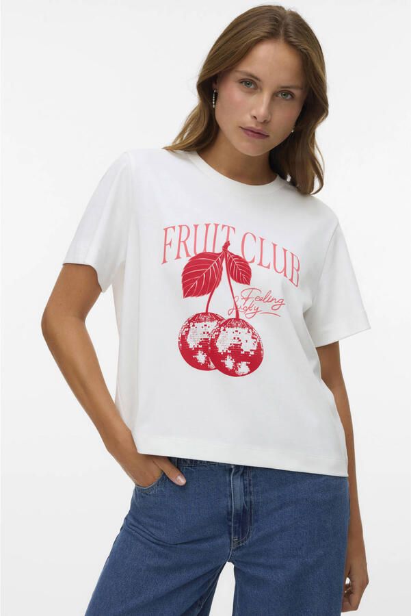 VERO MODA T-shirt ecru