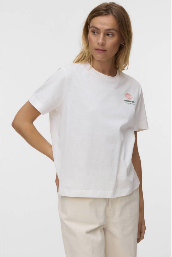 VERO MODA T-shirt ecru - Foto 3