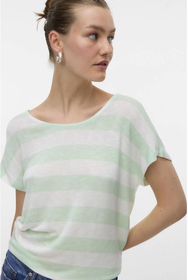 Vero Moda Shirt met korte mouwen VMWIDE STRIPE SL TOP GA JRS NOOS - Foto 2