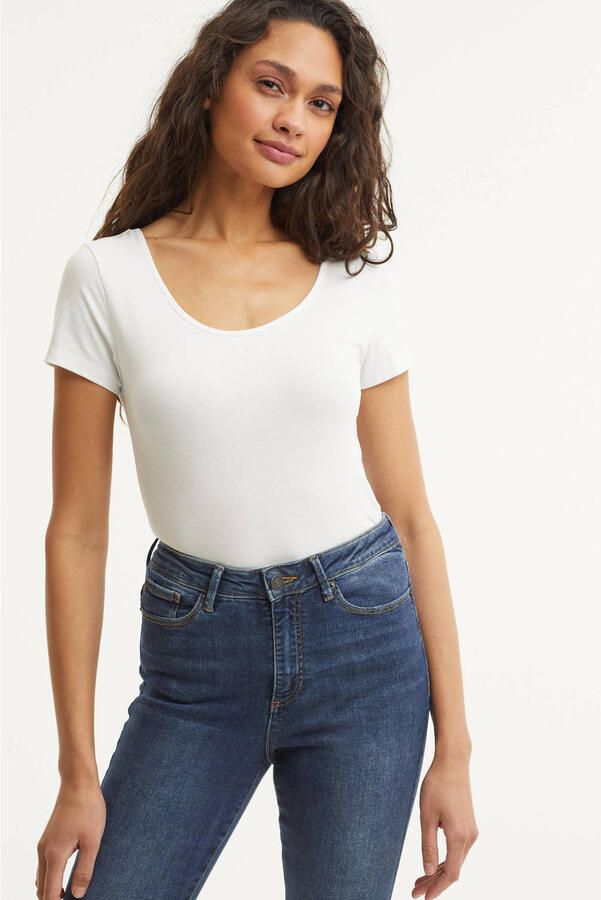 Vero Moda Shirt met ronde hals VMMAXI MY SOFT SS U-NECK