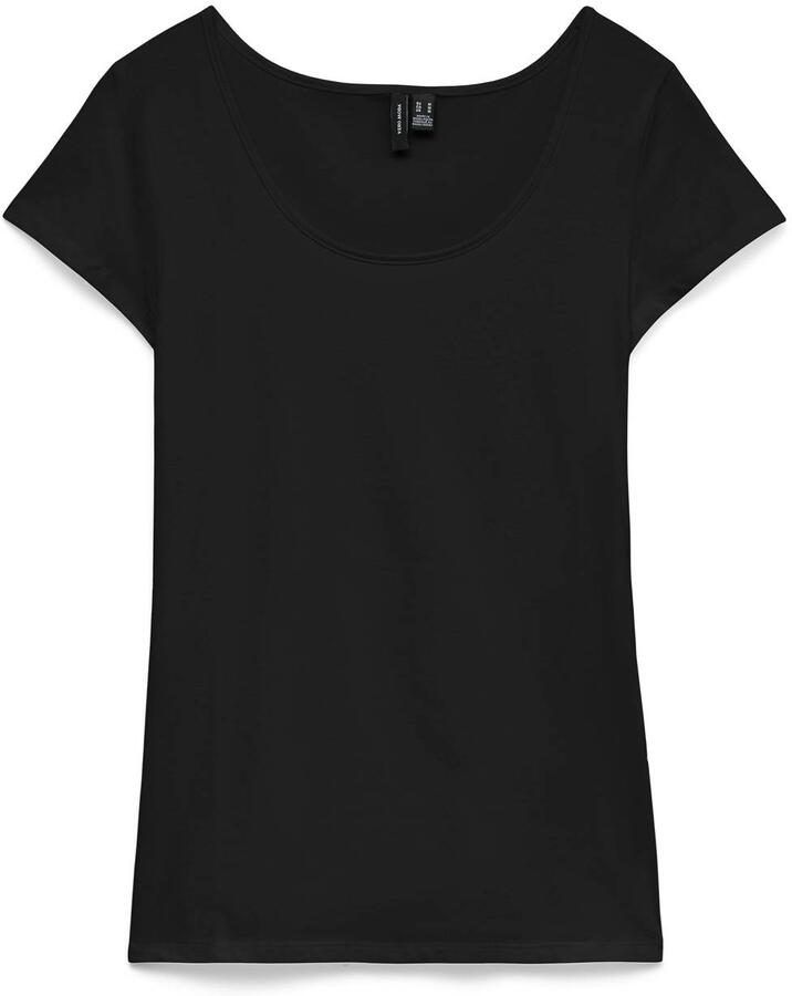 Vero Moda Shirt met ronde hals VMMAXI MY SOFT SS U-NECK - Foto 2