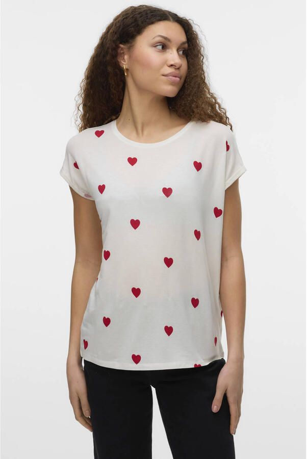 Vero Moda Relaxed fit T-shirt van lyocellmix Model 'AVA'