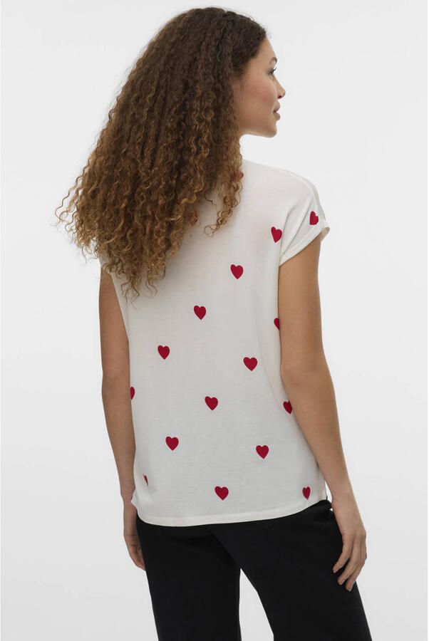 Vero Moda Relaxed fit T-shirt van lyocellmix Model 'AVA' - Foto 3