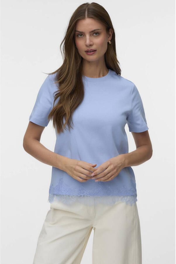 VERO MODA T-shirt lichtblauw
