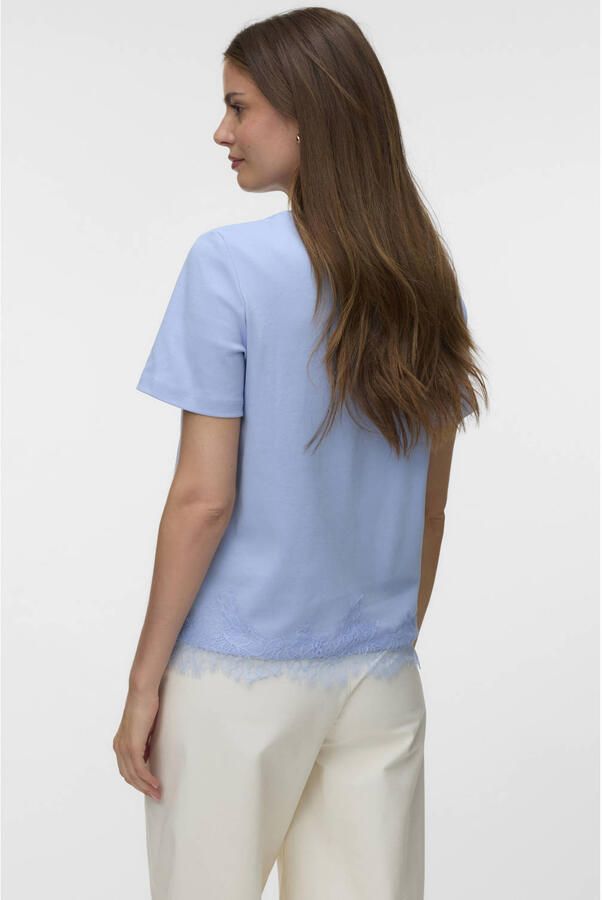 VERO MODA T-shirt lichtblauw - Foto 2
