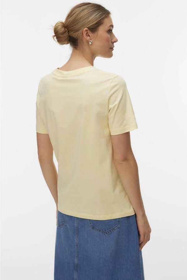 VERO MODA T-shirt lichtgeel - Foto 3