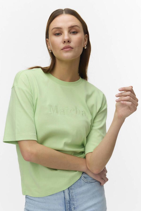 VERO MODA T-shirt lichtgroen - Foto 3