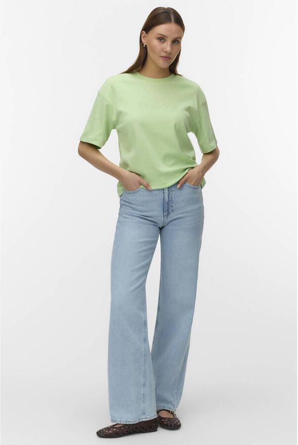 VERO MODA T-shirt lichtgroen - Foto 2