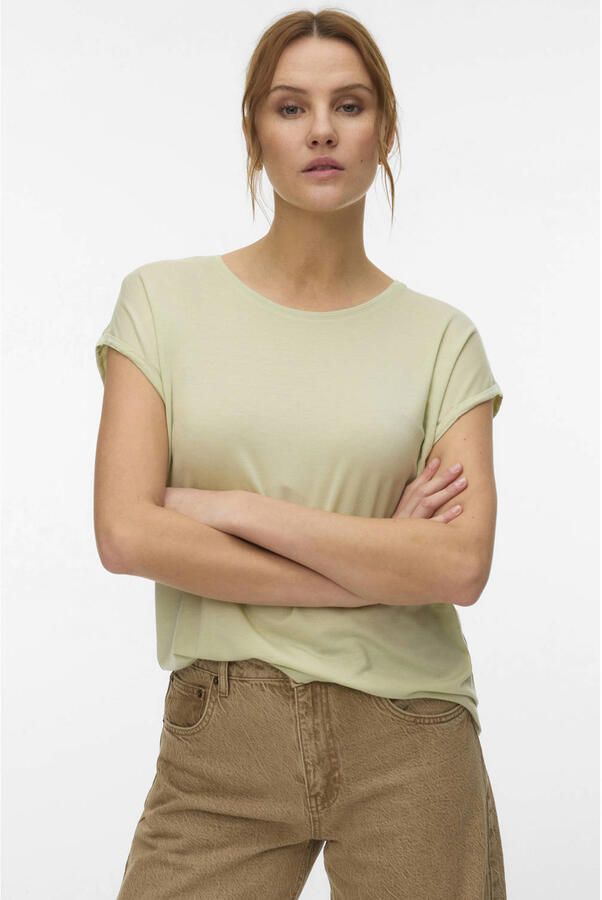 VERO MODA T-shirt lichtgroen