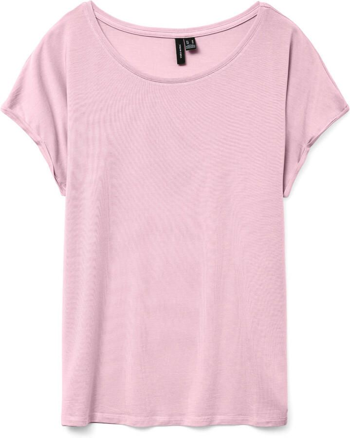 Vero Moda Shirt met ronde hals VMAVA PLAIN SS TOP GAJRS NOOS