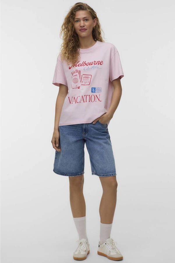 VERO MODA T-shirt lichtroze - Foto 3