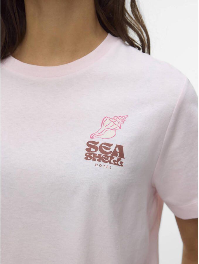 VERO MODA T-shirt lichtroze