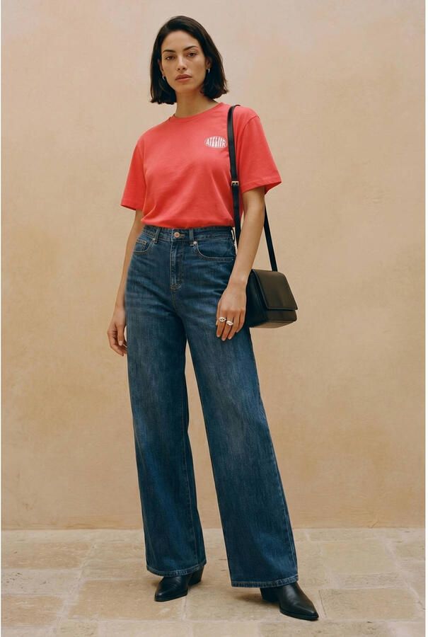 VERO MODA T-shirt met backprint rood - Foto 2
