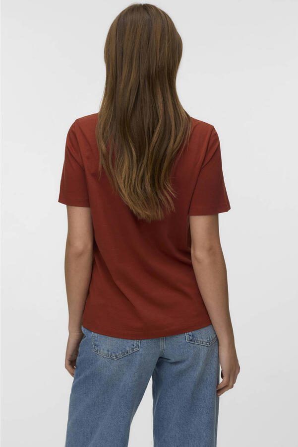 VERO MODA T-shirt roodbruin - Foto 2