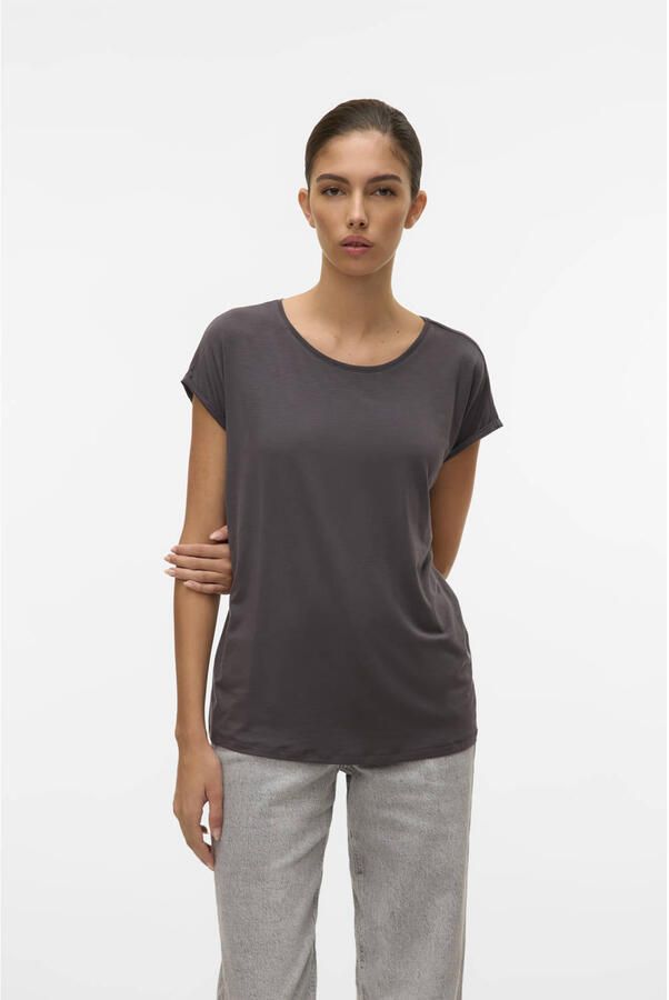 Vero Moda Shirt met ronde hals VMAVA PLAIN SS TOP GAJRS NOOS - Foto 2