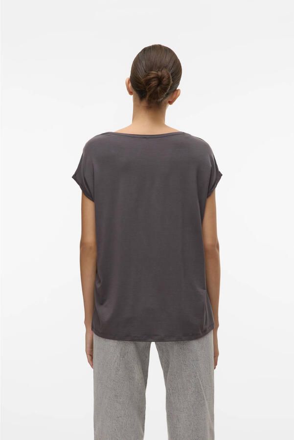 Vero Moda Shirt met ronde hals VMAVA PLAIN SS TOP GAJRS NOOS