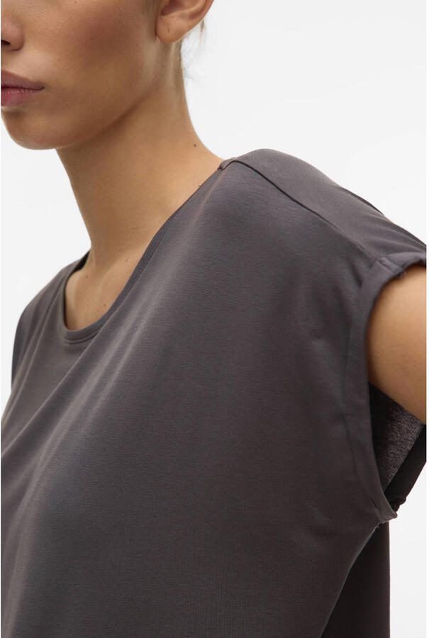 Vero Moda Shirt met ronde hals VMAVA PLAIN SS TOP GAJRS NOOS - Foto 2