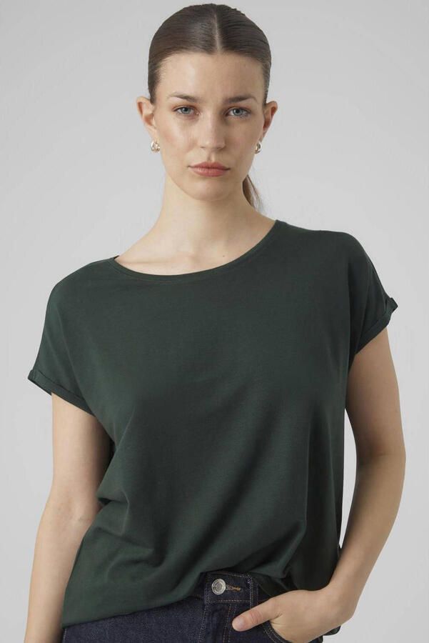 Vero Moda Shirt met ronde hals VMAVA PLAIN SS TOP GAJRS NOOS - Foto 2