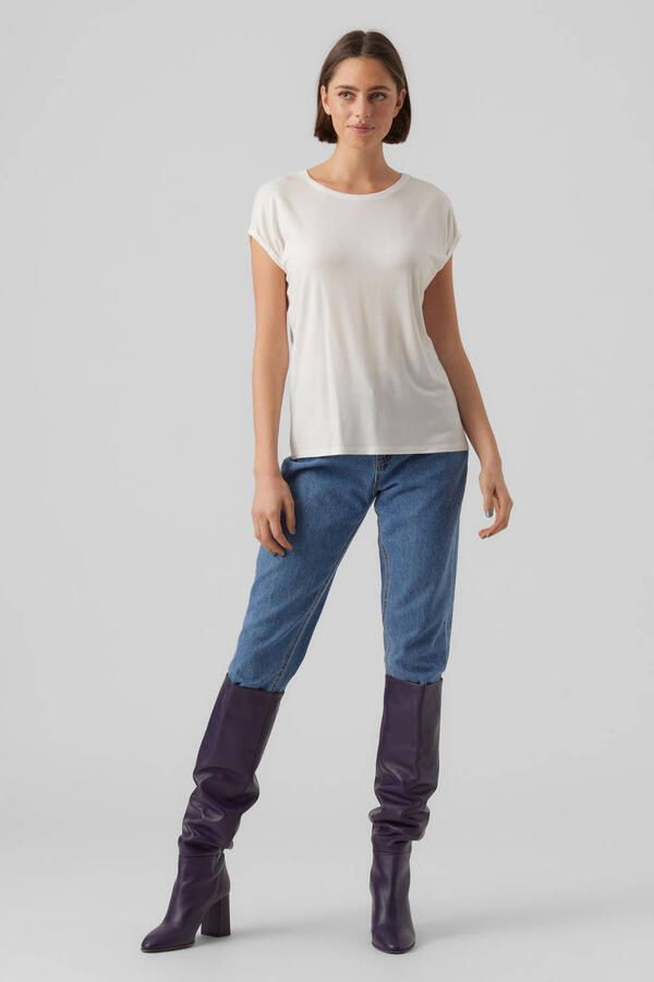 Vero Moda Shirt met ronde hals VMAVA PLAIN SS TOP GAJRS NOOS - Foto 3