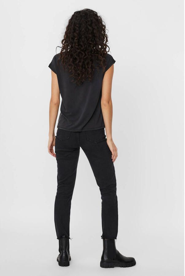 Vero Moda 10247666 Kort Mouw T-Shirt Black Dames